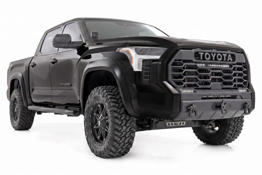 Расширители колёсных арок Sport, цвет 218 Midnight Black Metallic, Toyota Tundra III, Rough Country — фото 2