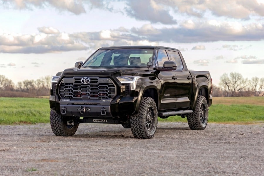Расширители колёсных арок Sport, цвет 218 Midnight Black Metallic, Toyota Tundra III, Rough Country — фото 5