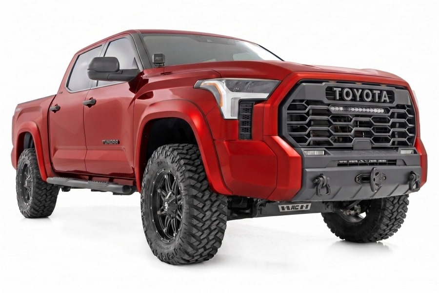 Расширители колёсных арок Sport, цвет 3U5 Supersonic Red, Toyota Tundra III, Rough Country — фото 2