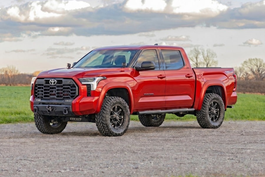 Расширители колёсных арок Sport, цвет 3U5 Supersonic Red, Toyota Tundra III, Rough Country — фото 5