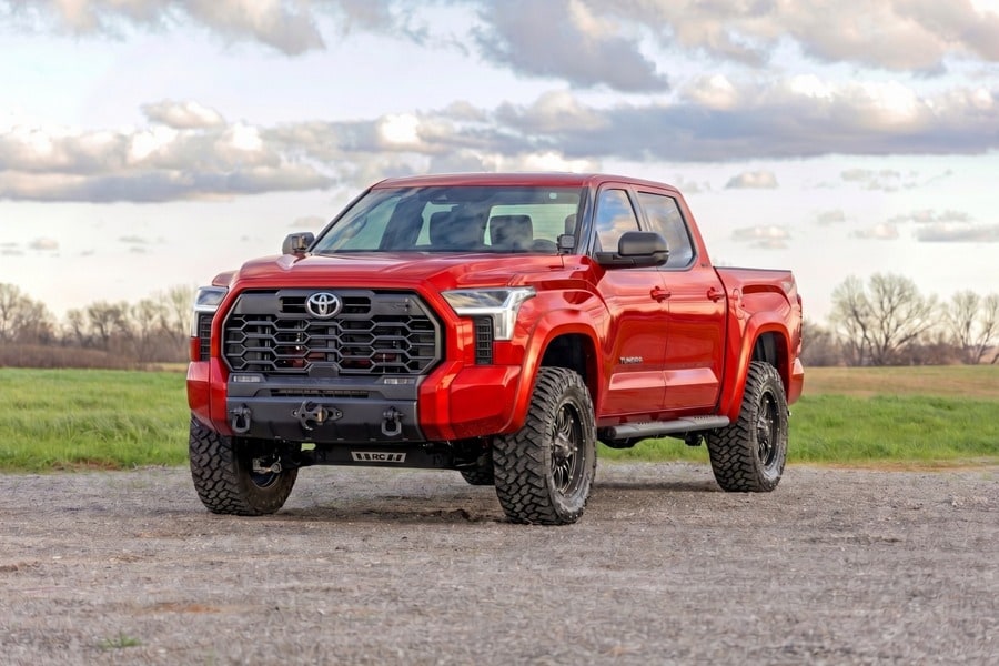Расширители колёсных арок Sport, цвет 3U5 Supersonic Red, Toyota Tundra III, Rough Country — фото 6