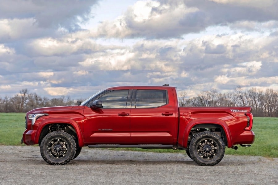 Расширители колёсных арок Sport, цвет 3U5 Supersonic Red, Toyota Tundra III, Rough Country — фото 7