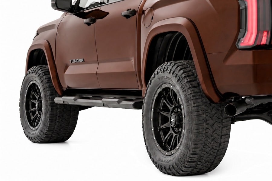 Расширители колёсных арок Sport, цвет 4X4 Smoked Mesquite, Toyota Tundra III, Rough Country — фото 1