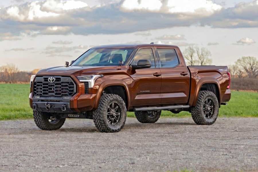 Расширители колёсных арок Sport, цвет 4X4 Smoked Mesquite, Toyota Tundra III, Rough Country — фото 5