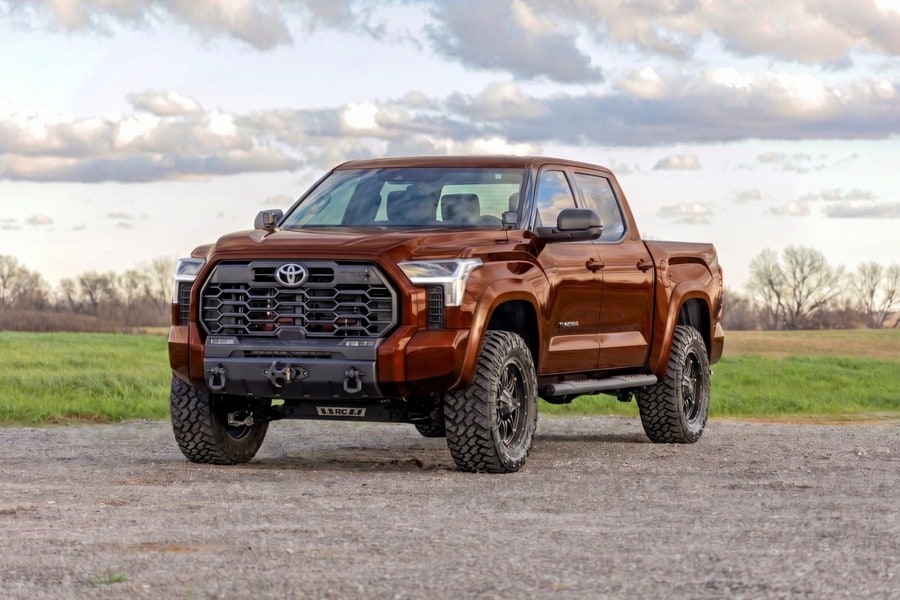 Расширители колёсных арок Sport, цвет 4X4 Smoked Mesquite, Toyota Tundra III, Rough Country — фото 6
