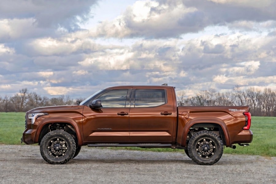 Расширители колёсных арок Sport, цвет 4X4 Smoked Mesquite, Toyota Tundra III, Rough Country — фото 7