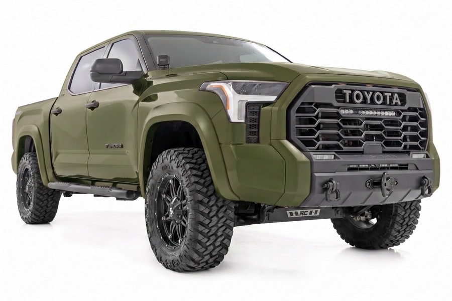 Расширители колёсных арок Sport, цвет 6V7 Army Green, Toyota Tundra III, Rough Country — фото 2