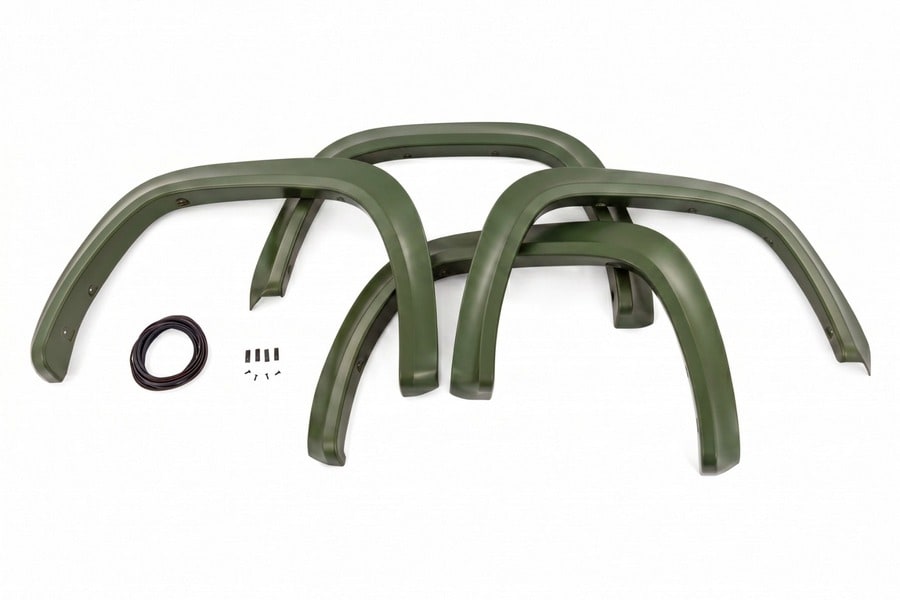 Расширители колёсных арок Sport, цвет 6V7 Army Green, Toyota Tundra III, Rough Country — фото 4