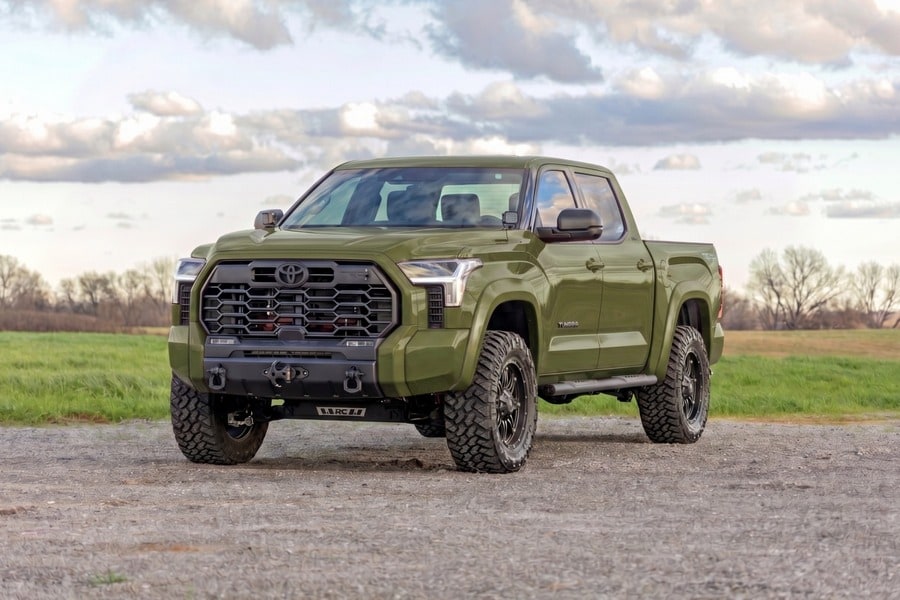 Расширители колёсных арок Sport, цвет 6V7 Army Green, Toyota Tundra III, Rough Country — фото 5