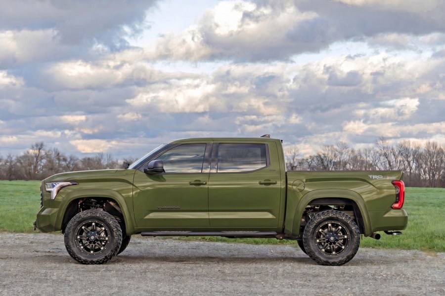 Расширители колёсных арок Sport, цвет 6V7 Army Green, Toyota Tundra III, Rough Country — фото 7