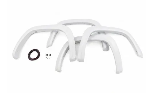 Расширители колёсных арок Sport, белые, цвет 040 Super White, Toyota Tundra III, Rough Country — фото 4