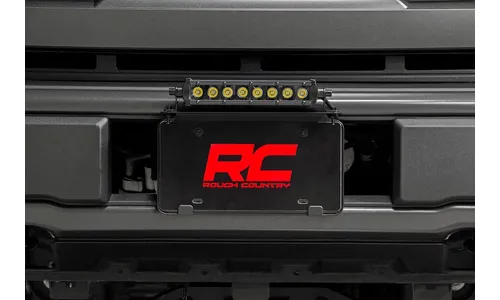 Светодиодная балка 8", серия Black, однорядная, белые ДХО, Rough Country — фото 5