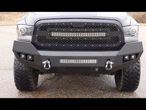 Светодиодные фары 2", серия Black, комплект из 2 шт., противотуманный свет SAE, Rough Country — фото 1