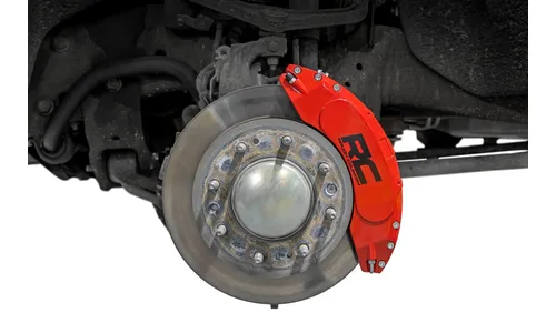 Накладки передних и задних суппортов, красные, для Chevrolet Silverado / GMC Sierra 2500HD/3500HD (2020–), Rough Country — фото 1