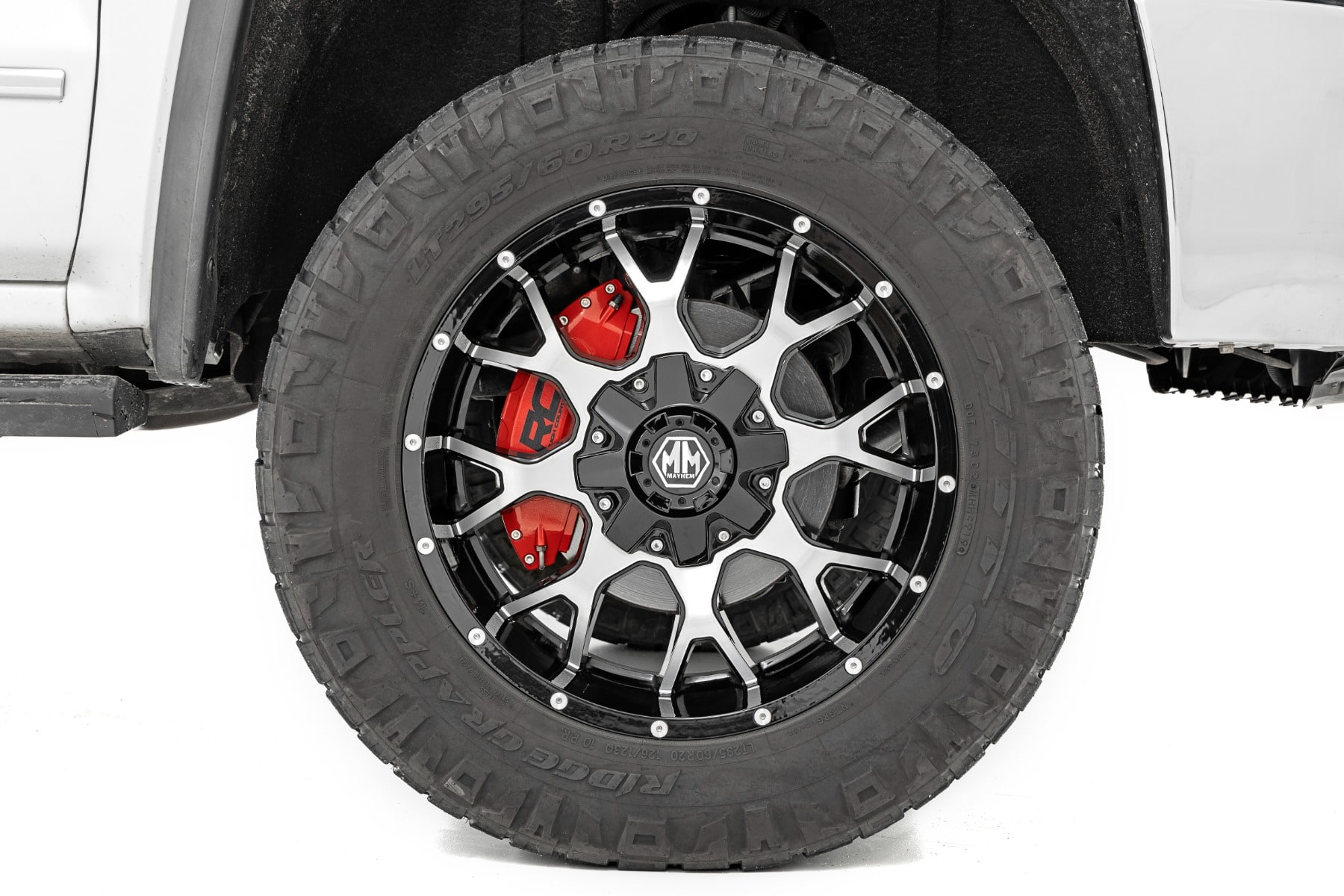 Накладки передних и задних суппортов, красные, для Ford F-150 XIV, Rough Country — фото 4