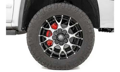 Накладки передних и задних суппортов, красные, для Ford F-150 XIV, Rough Country — фото 4