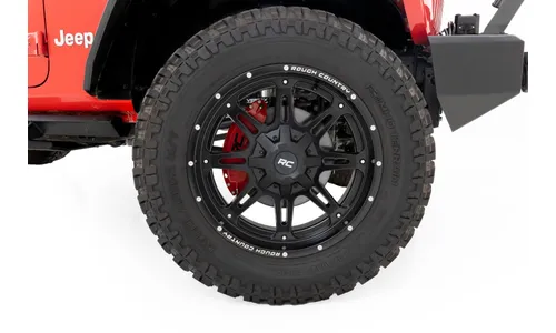 Накладки передних и задних суппортов, красные, для Jeep Wrangler JL / Gladiator JT Sport, тормоза BR6, Rough Country — фото 4