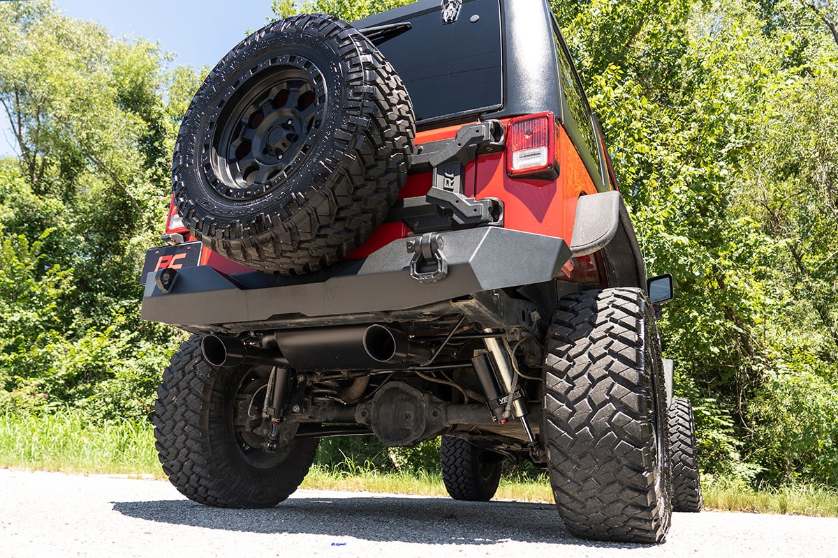 Выхлопная система с двумя выходами для Jeep Wrangler JK 3,6/3,8 л, Rough Country — фото 4
