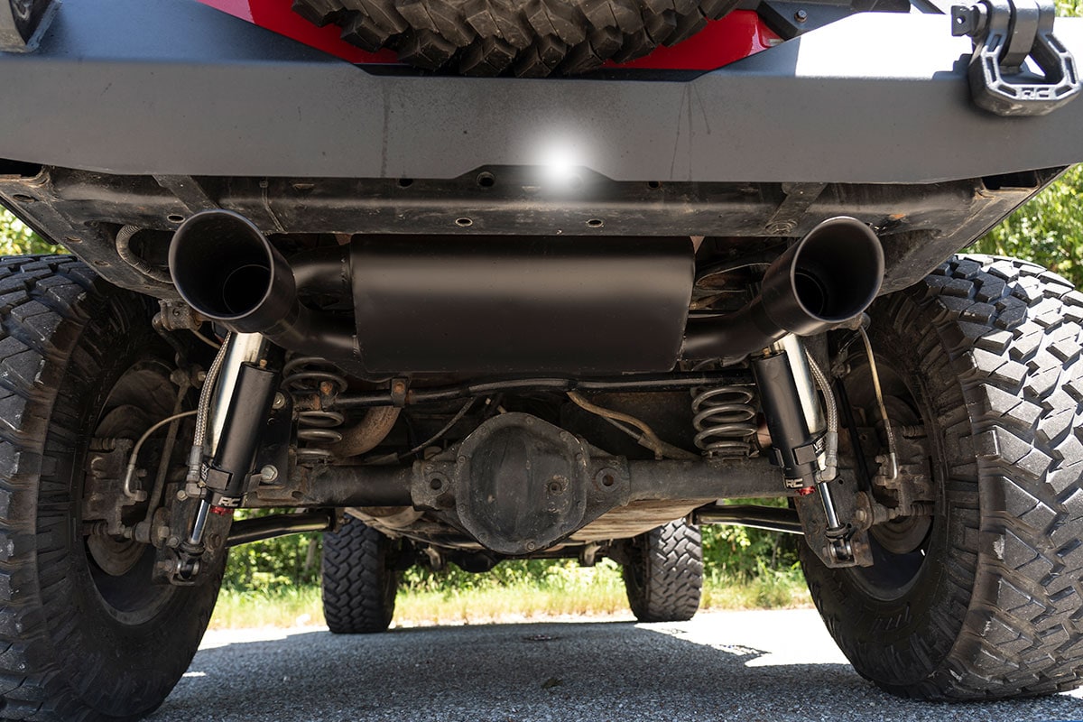 Выхлопная система с двумя выходами для Jeep Wrangler JK 3,6/3,8 л, Rough Country — фото 5