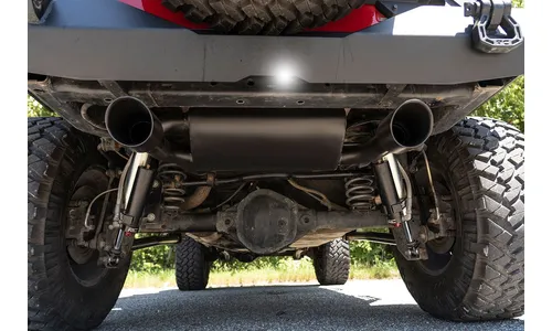 Выхлопная система с двумя выходами для Jeep Wrangler JK 3,6/3,8 л, Rough Country — фото 5