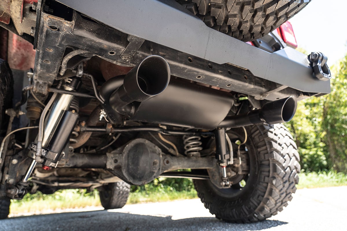 Выхлопная система с двумя выходами для Jeep Wrangler JK 3,6/3,8 л, Rough Country — фото 6