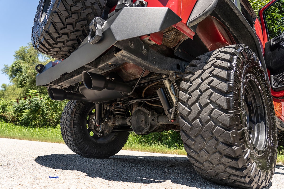 Выхлопная система с двумя выходами для Jeep Wrangler JK 3,6/3,8 л, Rough Country — фото 7