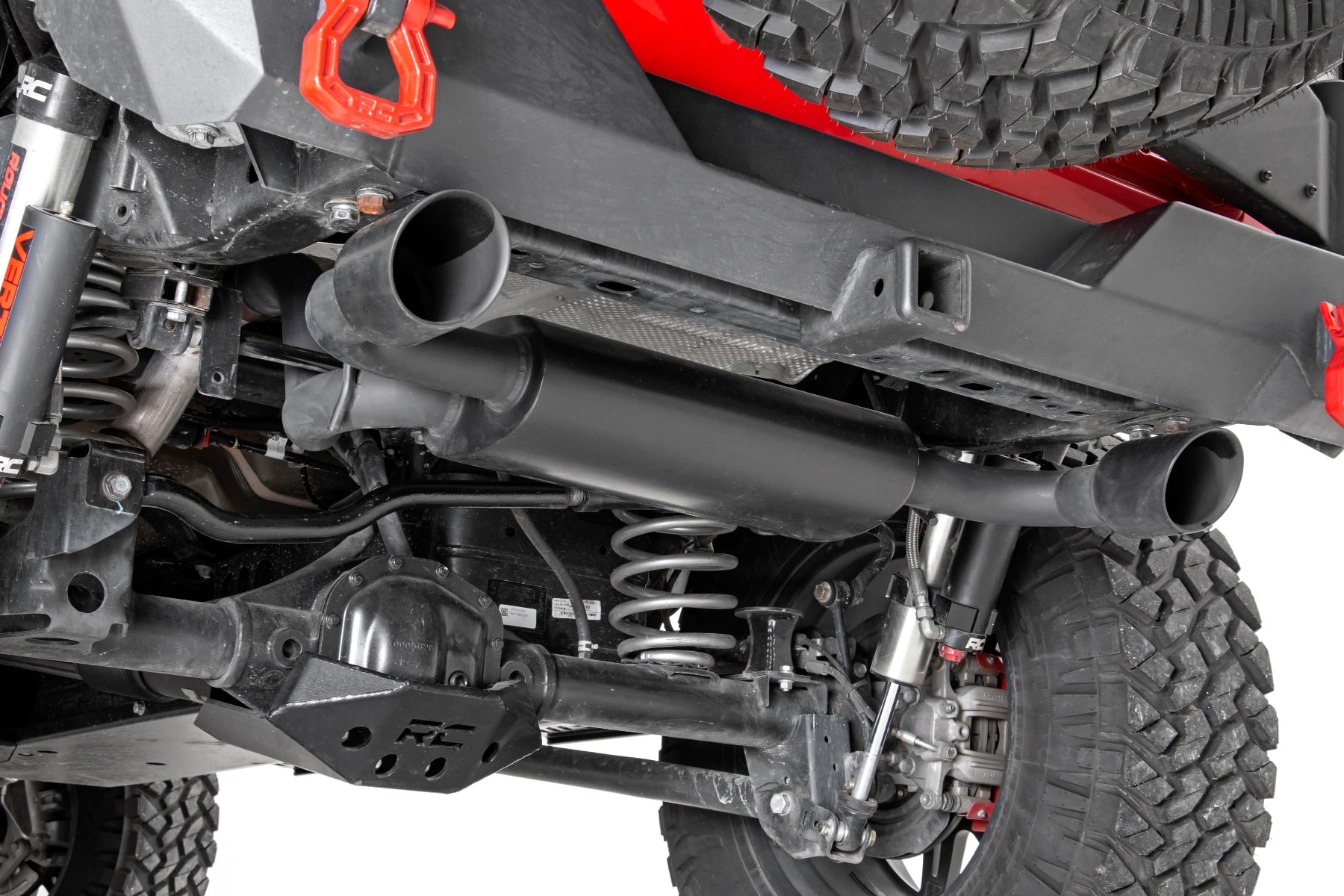 Выхлопная система с двумя выходами для Jeep Wrangler JL 2,0/3,6 л, Rough Country — фото 4