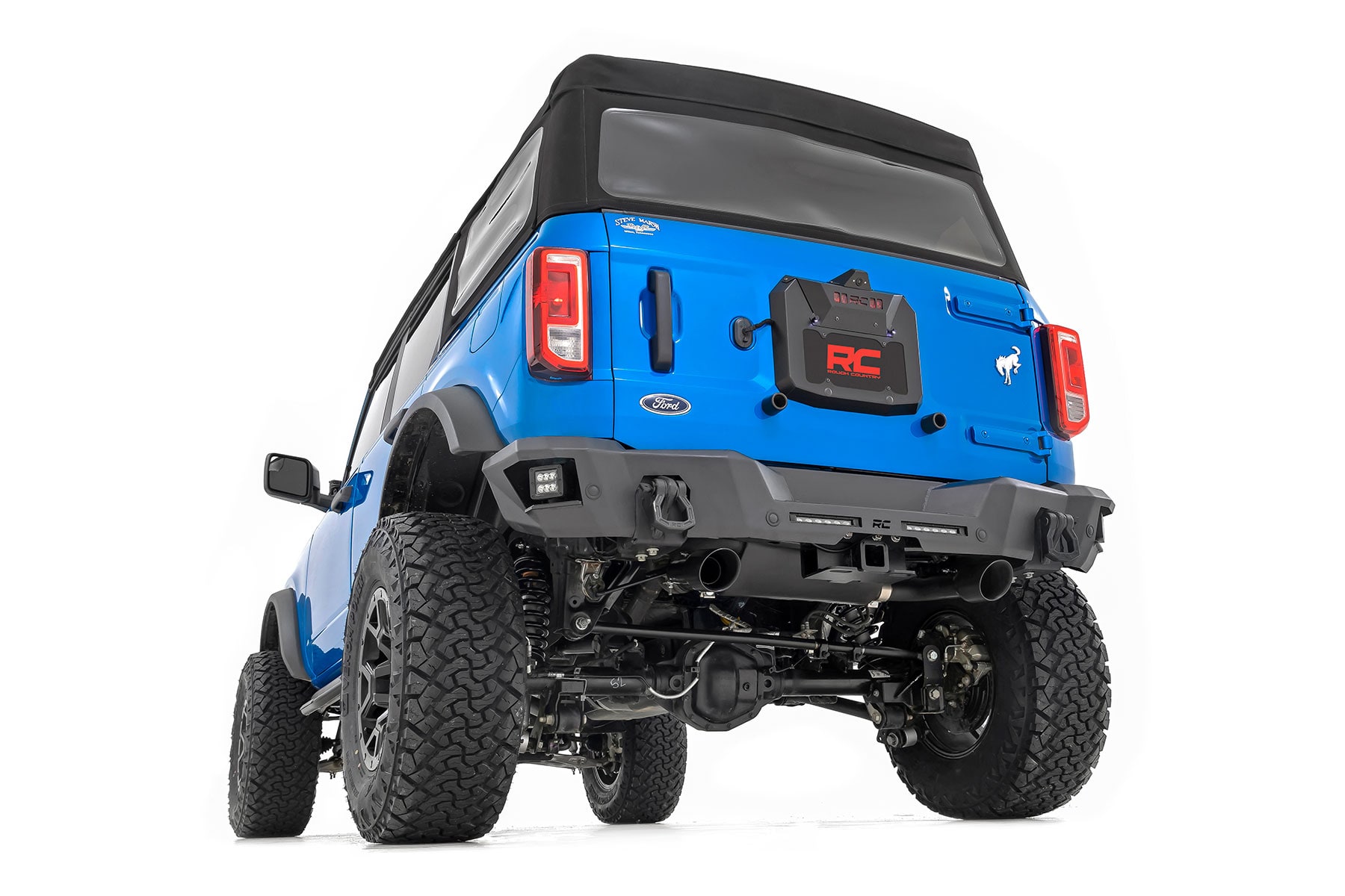 Выхлопная система Axle-Back с двумя выходами для Ford Bronco VI, Rough Country — фото 4