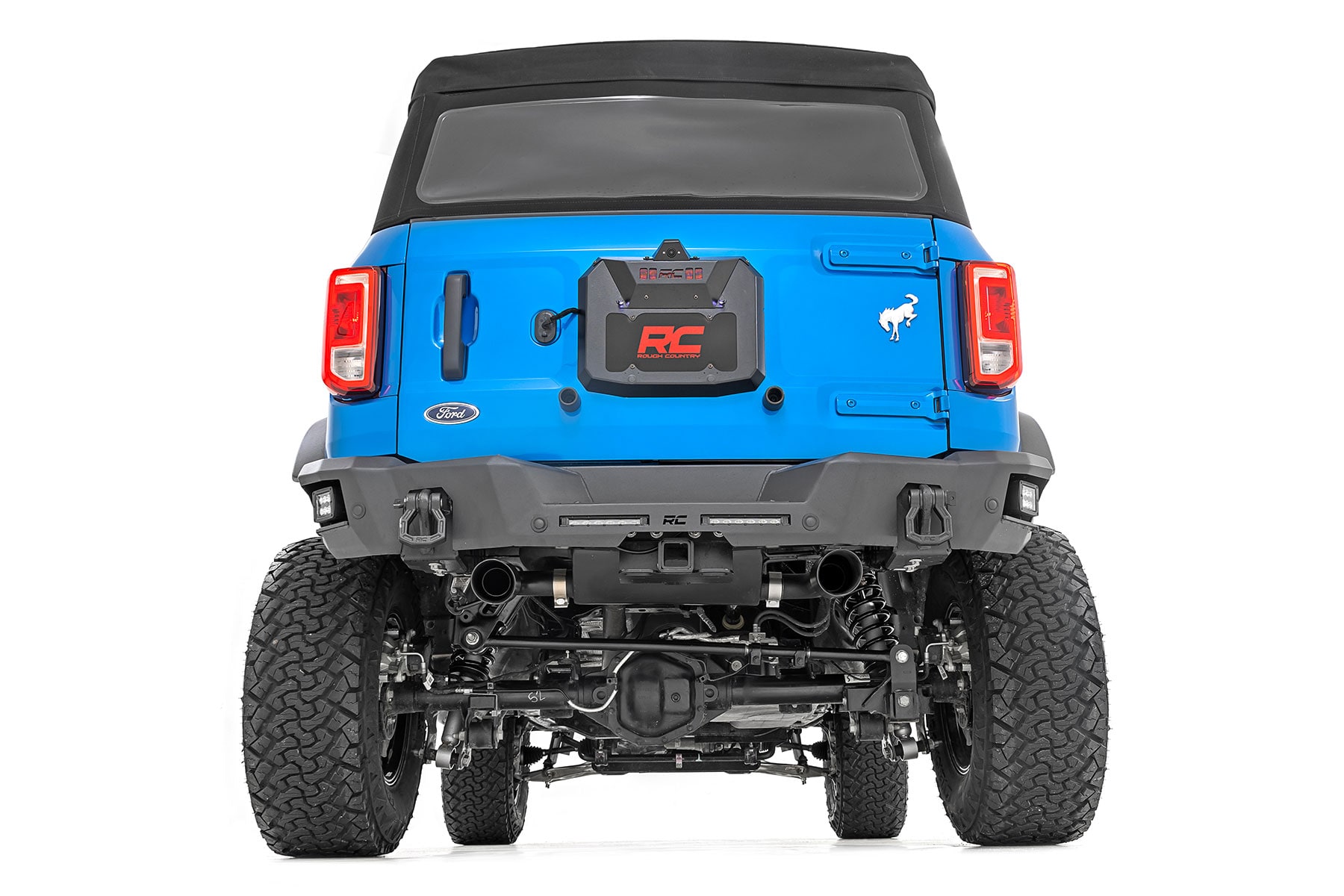 Выхлопная система Axle-Back с двумя выходами для Ford Bronco VI, Rough Country — фото 5