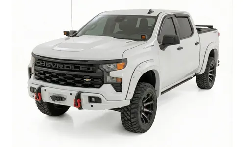 Облицовка переднего силового бампера, Белый, для Chevrolet Silverado 1500 (2023–2026), Rough Country — фото 3