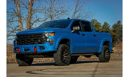 Облицовка переднего силового бампера, Металлик Синий, для Chevrolet Silverado 1500 (2023–2026), Rough Country — фото 7