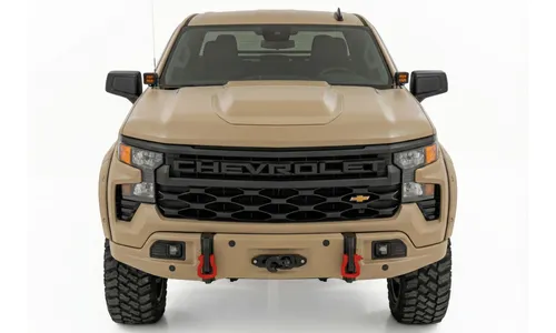 Облицовка переднего силового бампера, Песок, для Chevrolet Silverado 1500 (2023–2026), Rough Country — фото 2