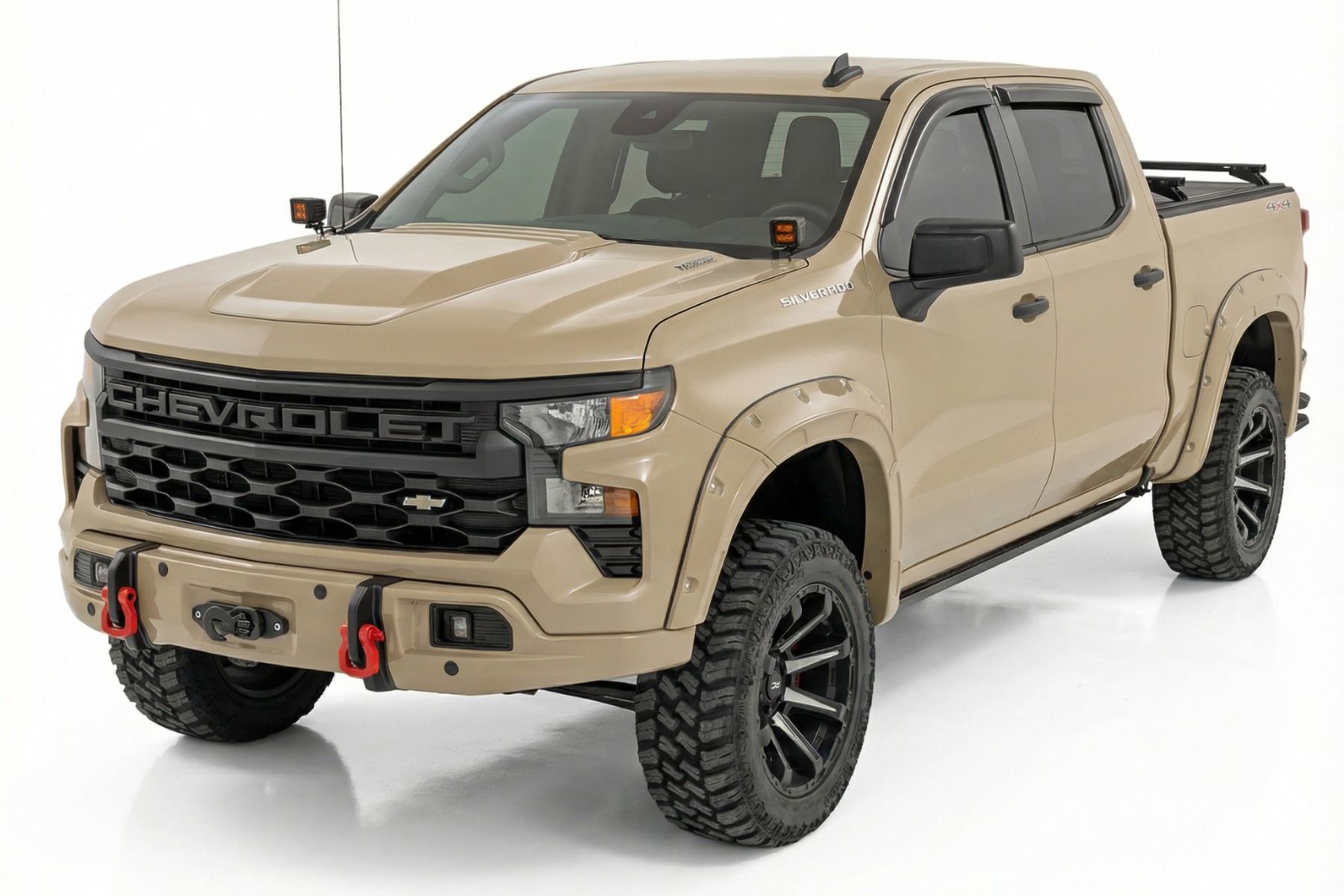 Облицовка переднего силового бампера, Песок, для Chevrolet Silverado 1500 (2023–2026), Rough Country — фото 3