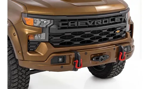 Облицовка переднего силового бампера, Бронза, для Chevrolet Silverado 1500 (2023–2026), Rough Country — фото 1