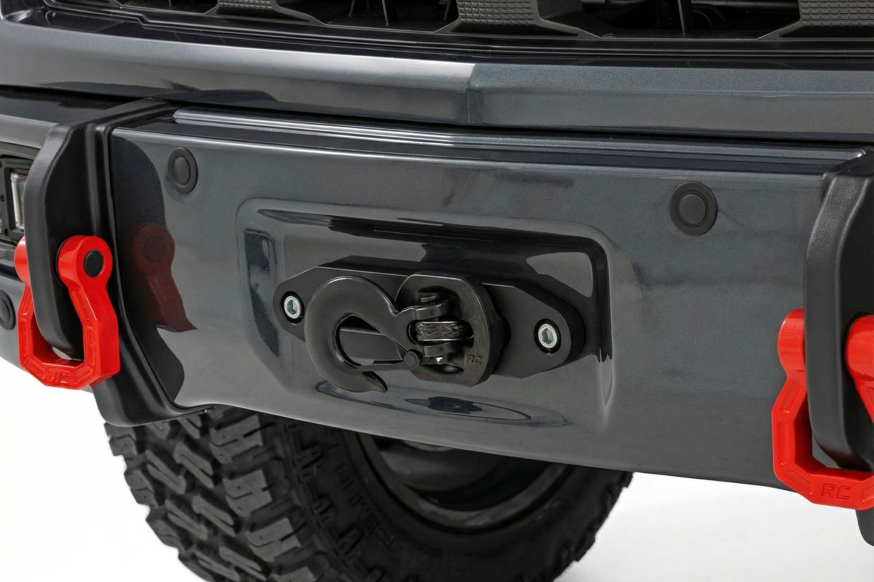 Передний силовой бампер, с лебедкой PRO12000S, Темносерый, для Chevrolet Silverado 1500 (2023–2026), Rough Country — фото 4