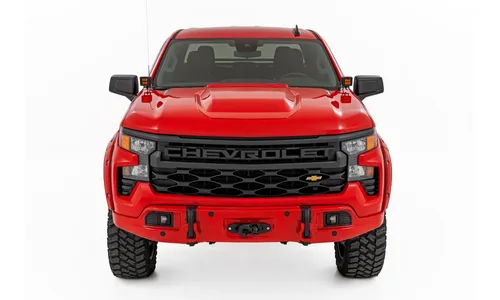 Передний силовой бампер, с лебедкой PRO12000S, Красный, для Chevrolet Silverado 1500 (2023–2026), Rough Country — фото 2