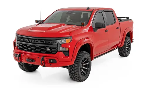 Передний силовой бампер, с лебедкой PRO12000S, Красный, для Chevrolet Silverado 1500 (2023–2026), Rough Country — фото 3