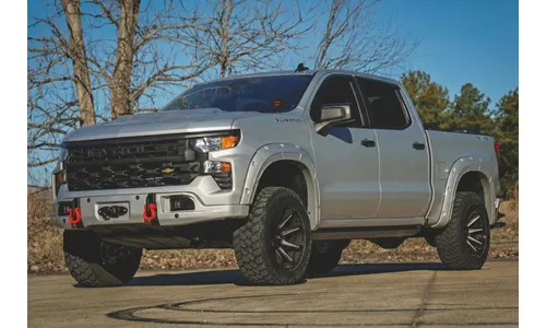 Передний силовой бампер, с лебедкой PRO12000S, Серебристый, для Chevrolet Silverado 1500 (2023–2026), Rough Country — фото 7