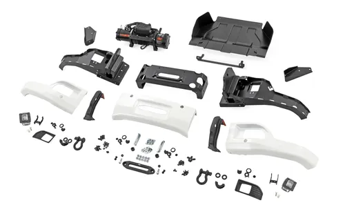 Передний силовой бампер, с лебедкой PRO12000S, Белый, для Chevrolet Silverado 1500 (2023–2026), Rough Country — фото 6