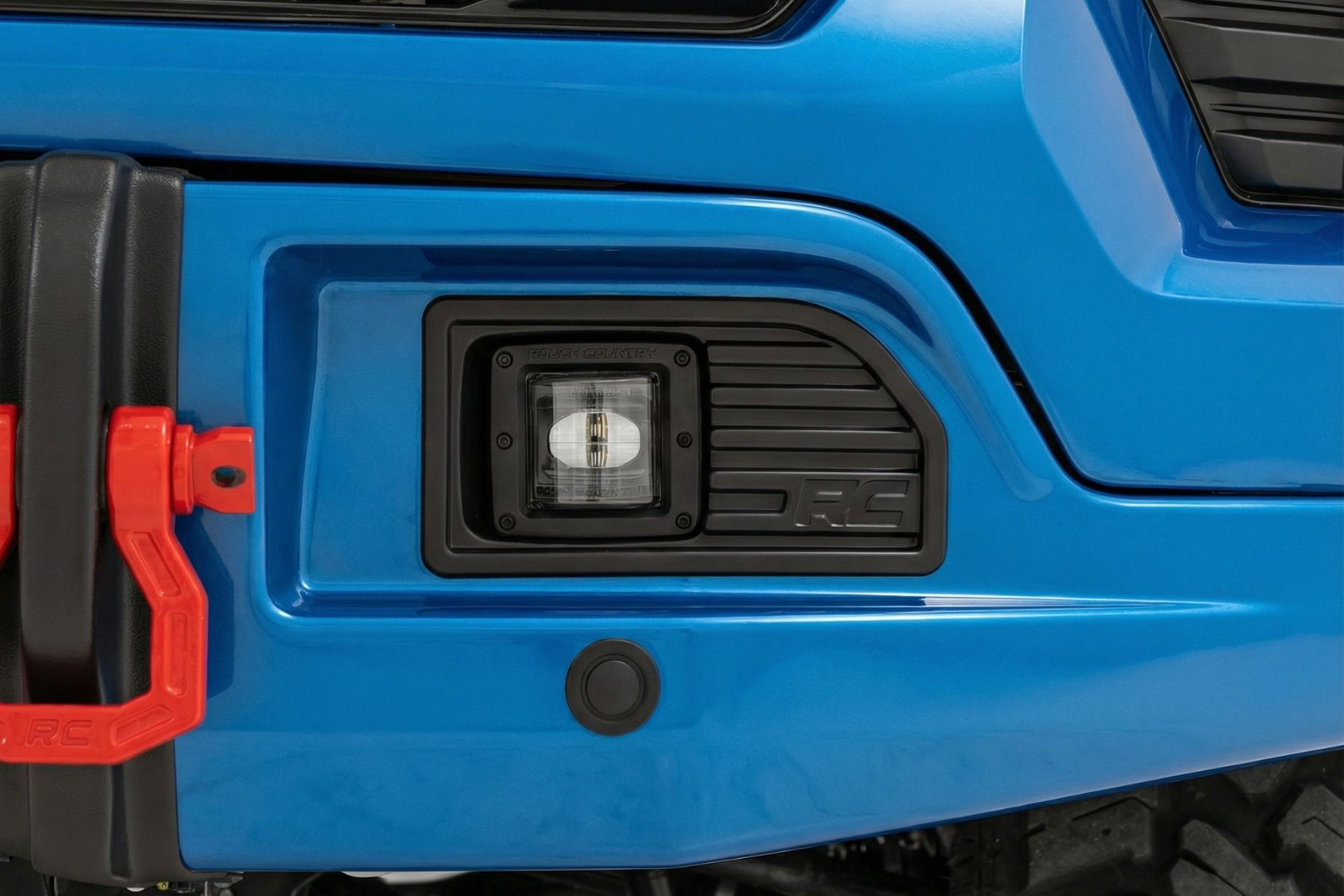 Передний силовой бампер, с лебедкой PRO12000S, Голубой, для Chevrolet Silverado 1500 (2023–2026), Rough Country — фото 4