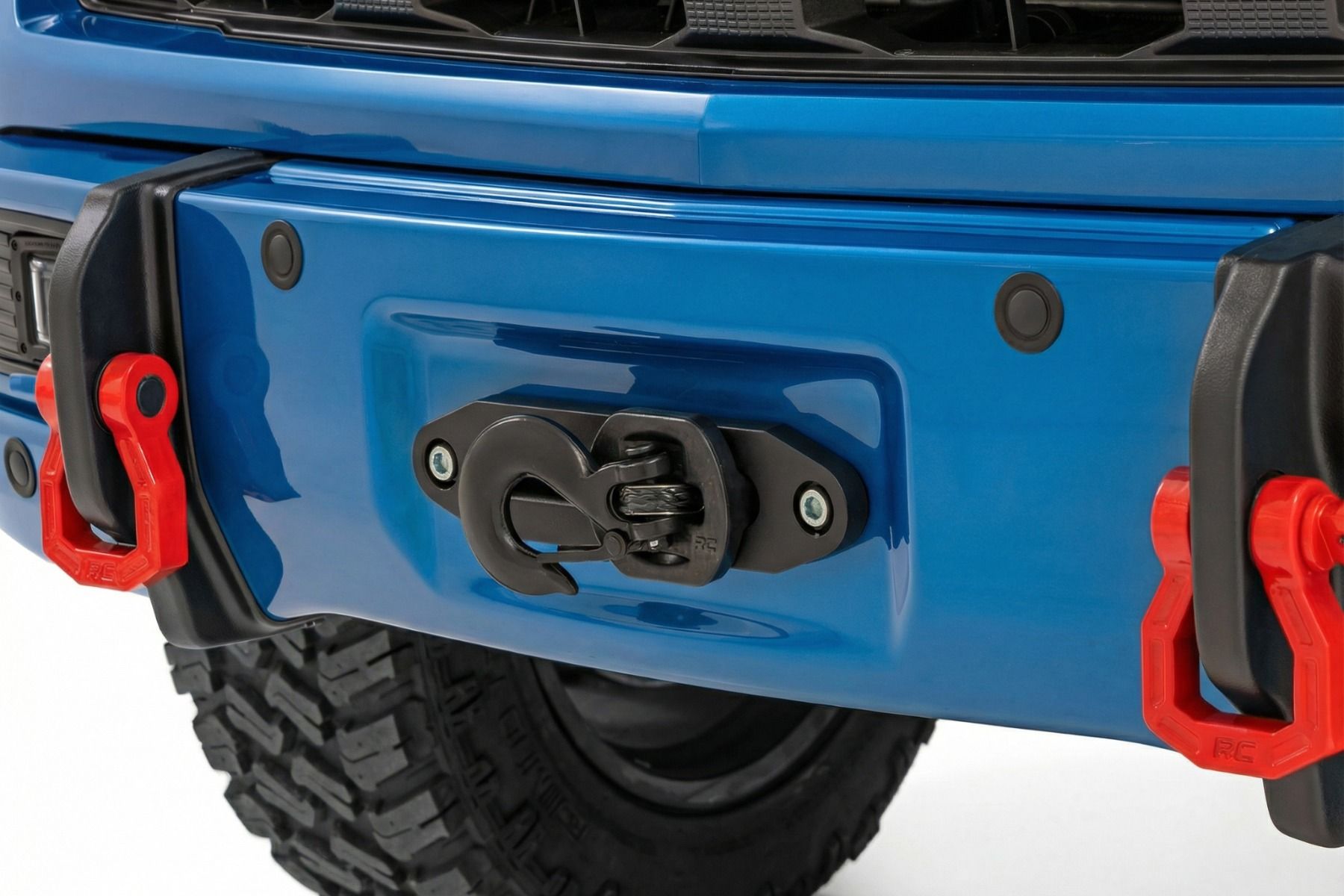 Передний силовой бампер, с лебедкой PRO12000S, Голубой, для Chevrolet Silverado 1500 (2023–2026), Rough Country — фото 5