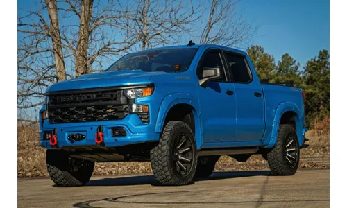 Передний силовой бампер, с лебедкой PRO12000S, Голубой, для Chevrolet Silverado 1500 (2023–2026), Rough Country — фото 7
