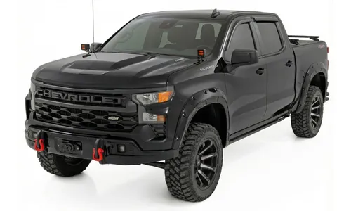 Передний силовой бампер, с лебедкой PRO12000S, Черный, для Chevrolet Silverado 1500 (2023–2026), Rough Country — фото 3