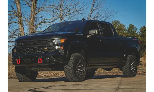 Передний силовой бампер, с лебедкой PRO12000S, Черный, для Chevrolet Silverado 1500 (2023–2026), Rough Country — фото 7