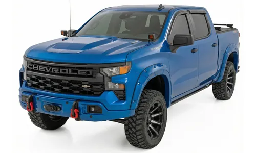 Передний силовой бампер, с лебедкой PRO12000S, Металлик Синий, для Chevrolet Silverado 1500 (2023–2026), Rough Country — фото 3