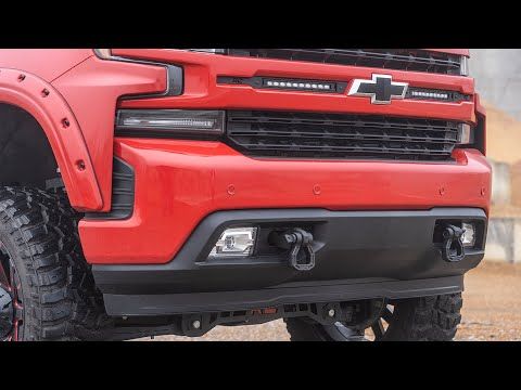 Кронштейны вместо штатных буксировочных крюков, с шаклами D-Ring, для Chevrolet Silverado 1500 (2019–2022), Rough Country — фото 1