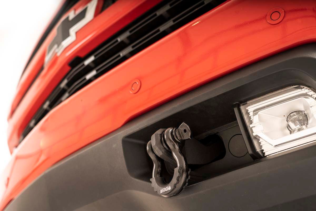 Кронштейны вместо штатных буксировочных крюков, с шаклами D-Ring, для Chevrolet Silverado 1500 (2019–2022), Rough Country — фото 6