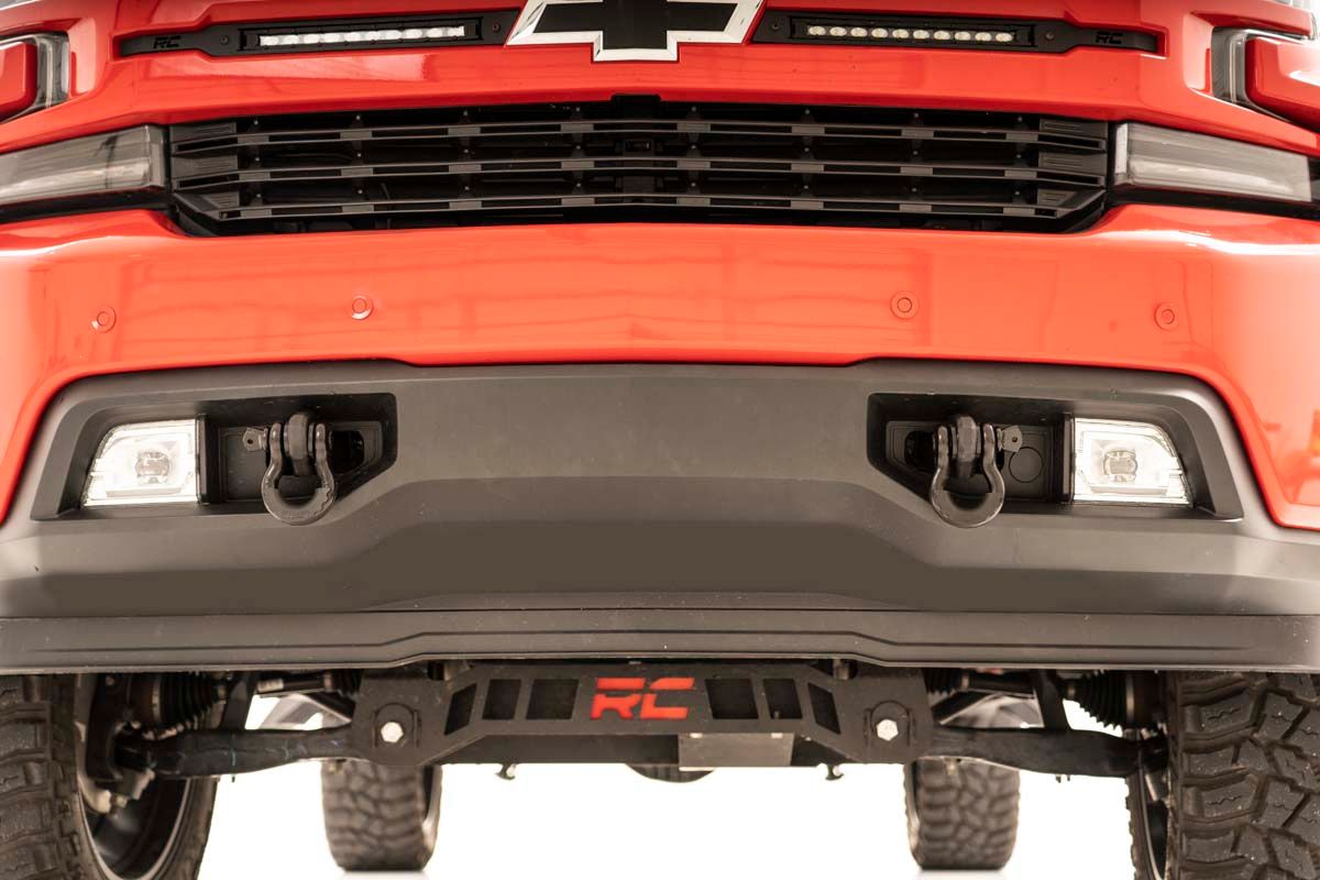 Кронштейны вместо штатных буксировочных крюков, с шаклами D-Ring, для Chevrolet Silverado 1500 (2019–2022), Rough Country — фото 7