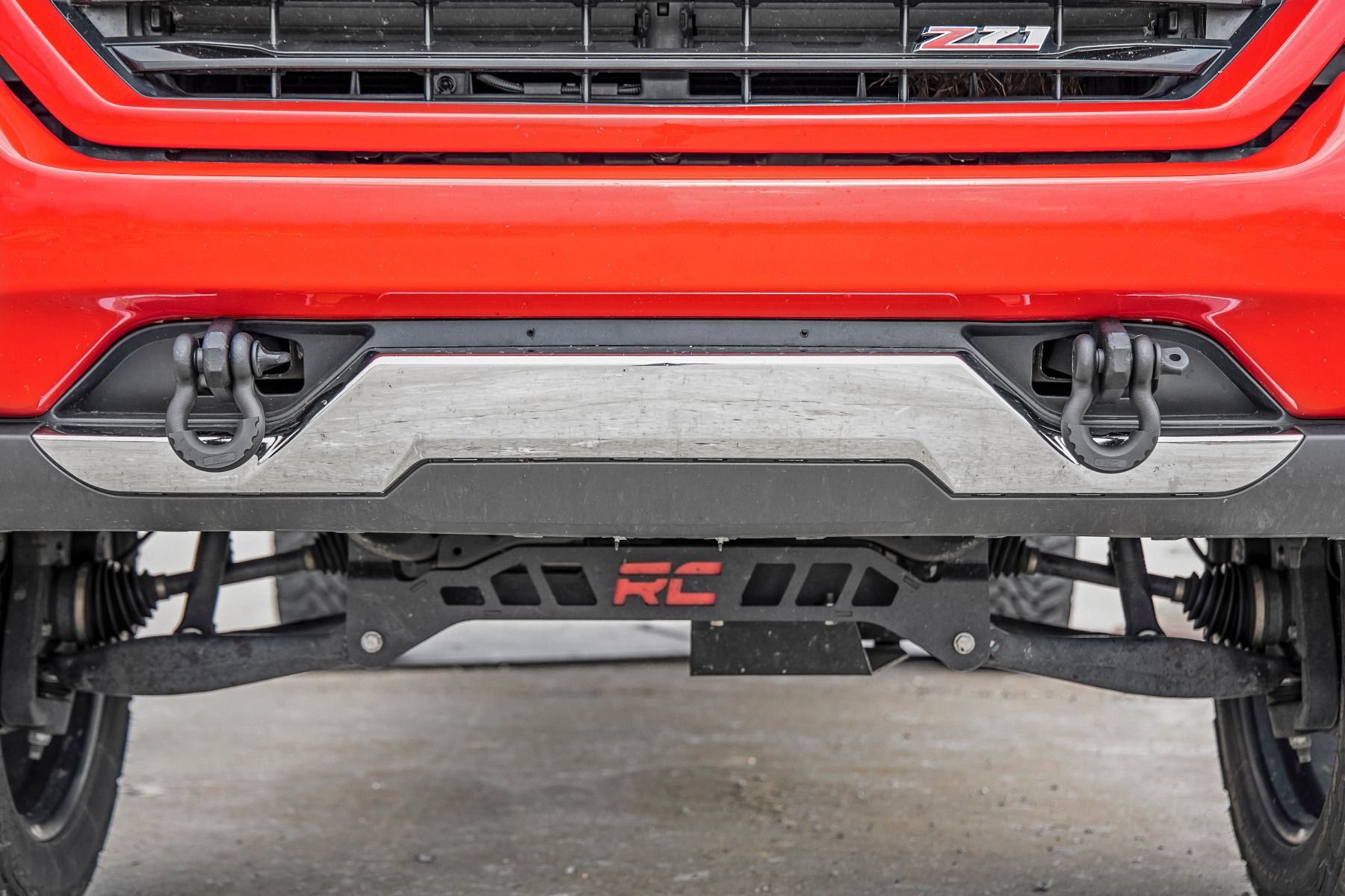 Кронштейны вместо штатных буксировочных крюков, с шаклами D-Ring, для Chevrolet Silverado 1500 (2014–2018), Rough Country — фото 3