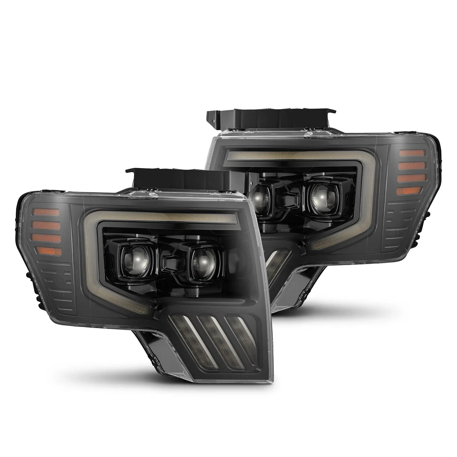 Фары проекторные Alpha-Black PRO-Series для Ford F-150 2009–2014, AlphaRex — фото 1